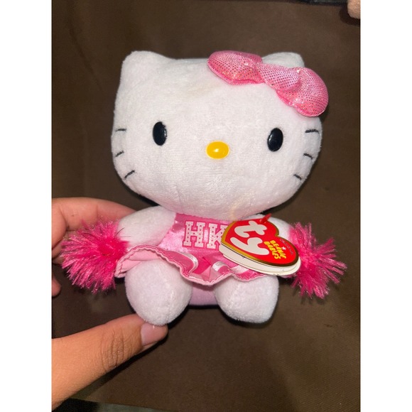 Ty Other - Ty Beanie Baby Hello Kitty Cheerleader Pink Uniform Sanrio 2014